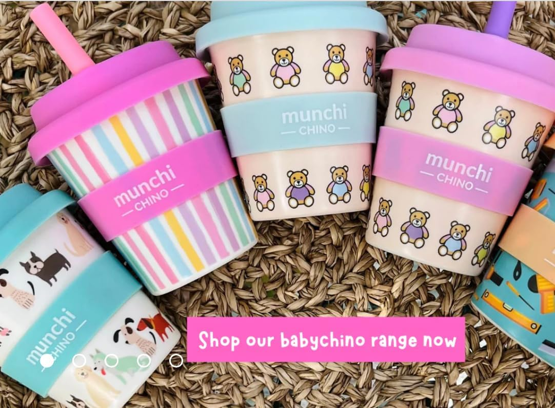 Munchi Babycino Cup - Calypso Design, Reusable Cup Includes Silicone Straw, 120Ml Capacity (4Oz) image number 3