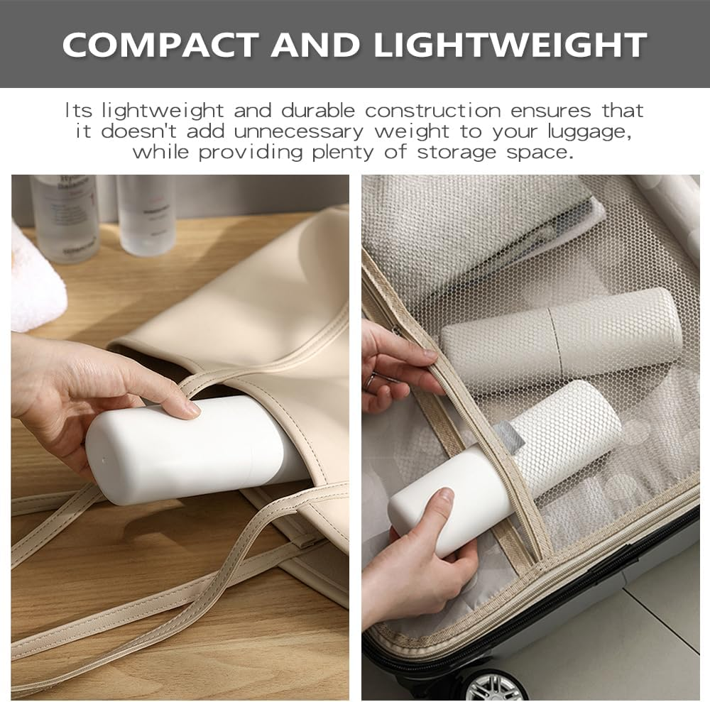Toothbrush Travel Case, Portable Tooth Brush Holder and Toothpaste Case, Plastic Travel Toothbrush Cup with Cover, Compact Storage Container for School Camping Business Trip Bathroom (White) image number 3