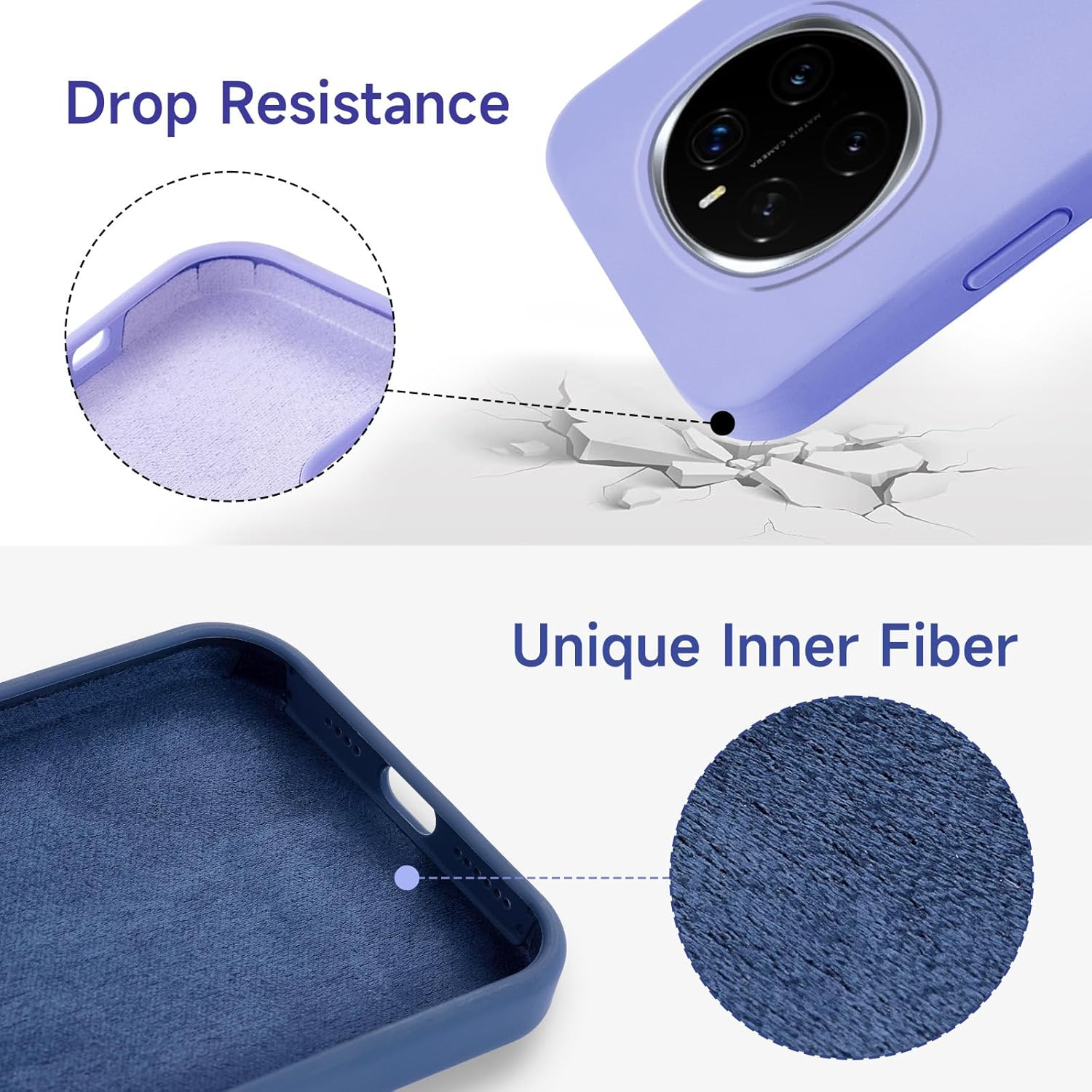 MOJIA Silicone Case for Honor Magic8 Pro/Magic 8 Pro, Ultra Slim Soft Liquid Silicone Shockproof [Anti-Oil and Anti-Fingerprint] Phone Case Cover with Anti-Scratch Microfiber Lining. Black image number 3