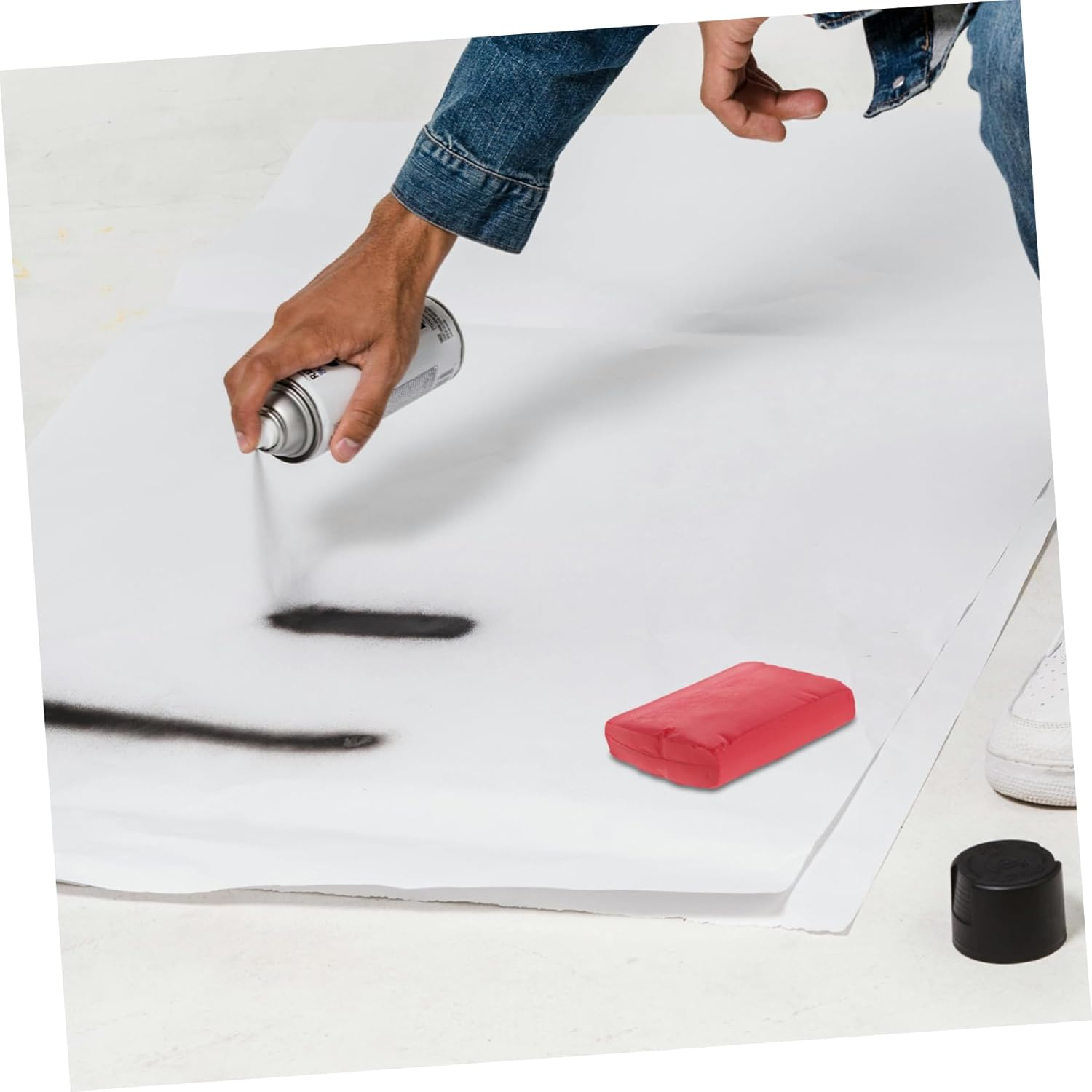 Clay Bar Car Detailing Cleaner 150G Red Volcano Mud No Scratch Detailing Cleaner for Paint Surface Tar Asphalt Resin Removal Suitable for Automotive Exterior Care