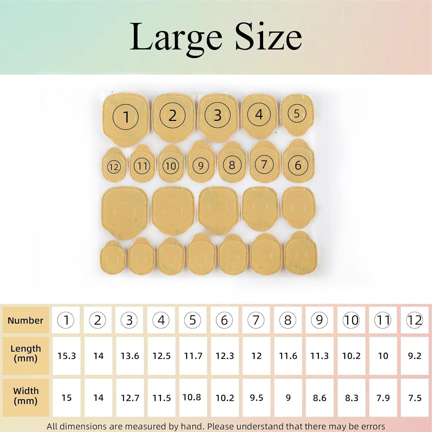 Nail Adhesive for Press on Nails - (1 Sheet) Jelly Sticky Tabs for Nails - Long Lasting Press on Nail Stickers, Nail Glue Tabs for False Nail Tips image number 4