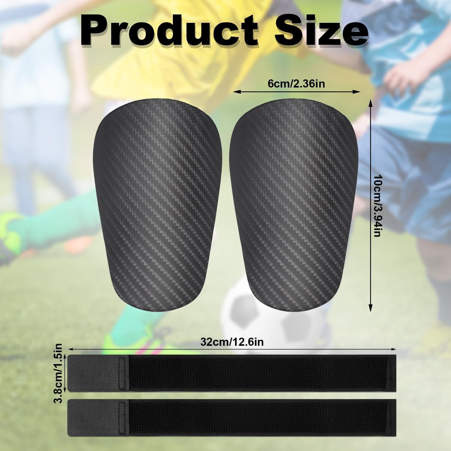 Shin Pads, Shin Guards and Shin Guard Straps, Black Tiny Soccer Shin Pads Protective Football Small Shin Guards for All Ages Exercise