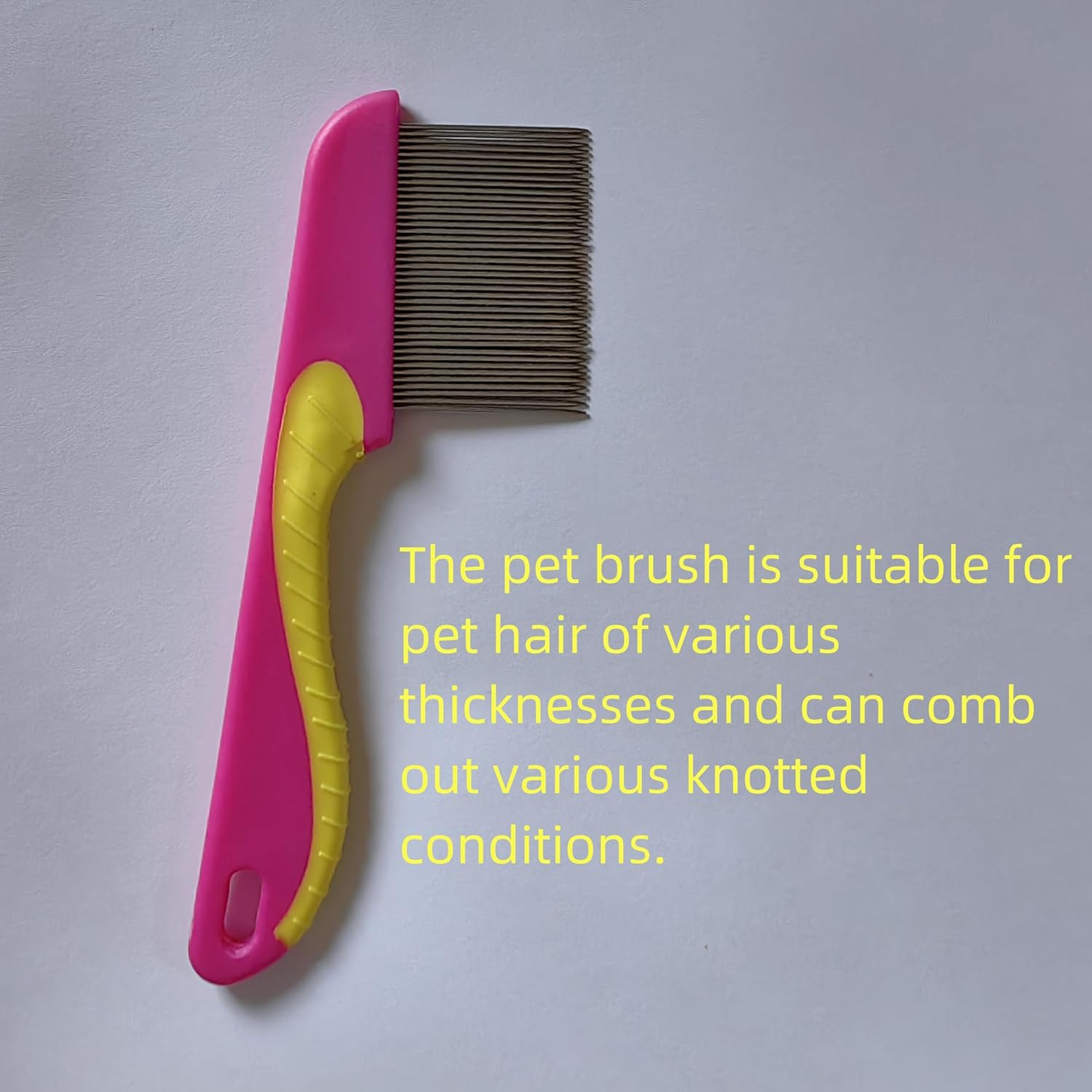 2 Pack Professional Lice Comb Set - Steel Head and Plastic Lice Removal Combs for Children, Adults, Pets, Dogs with Long Thick Hair (Green+Rose Red) image number 3