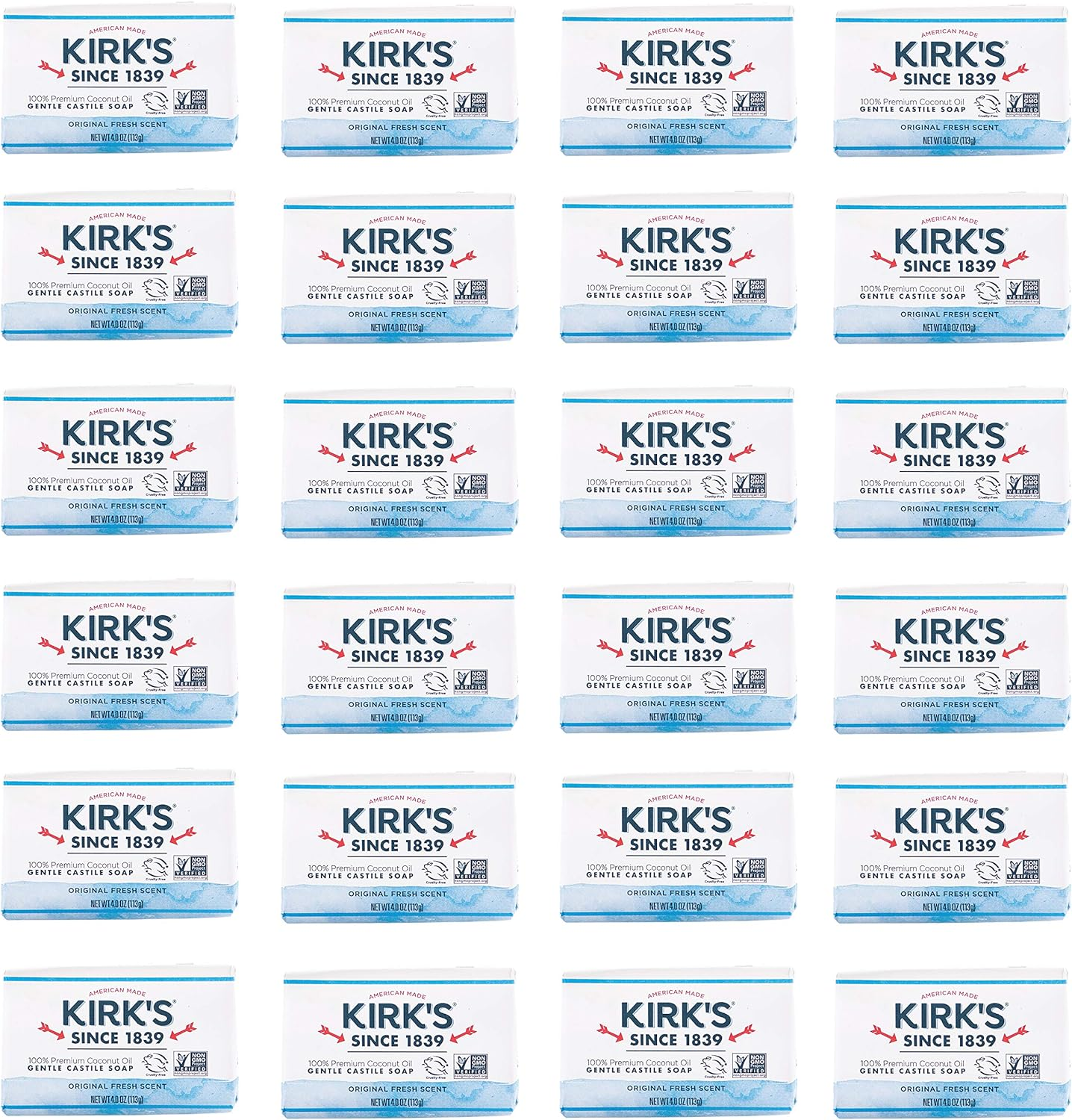 Kirks Original Coco Castile Soap, 24 Bars image number 1