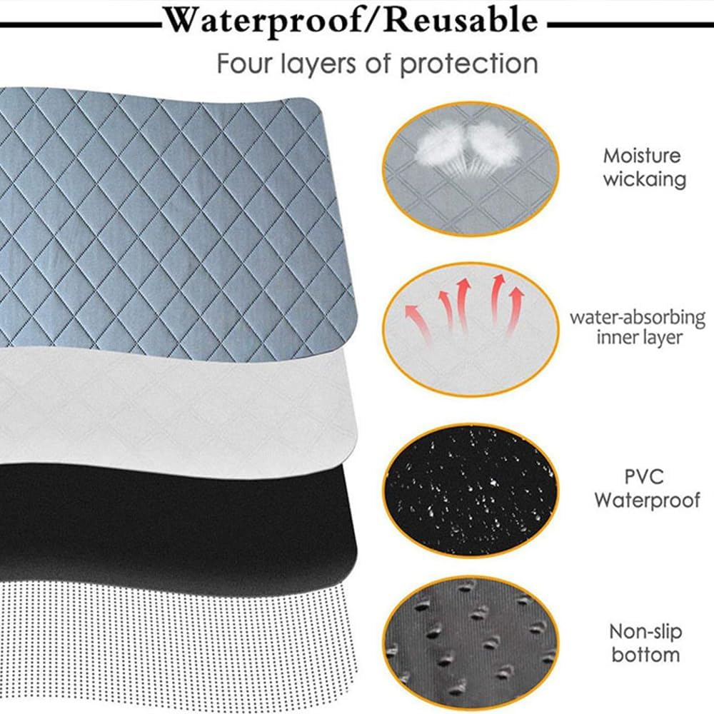 2PCS Guinea Pig Cage Liners，Fast Absorbent Guinea Pig Fleece Bedding for Midwest ,With Leakproof Bottom for Small Animals image number 3