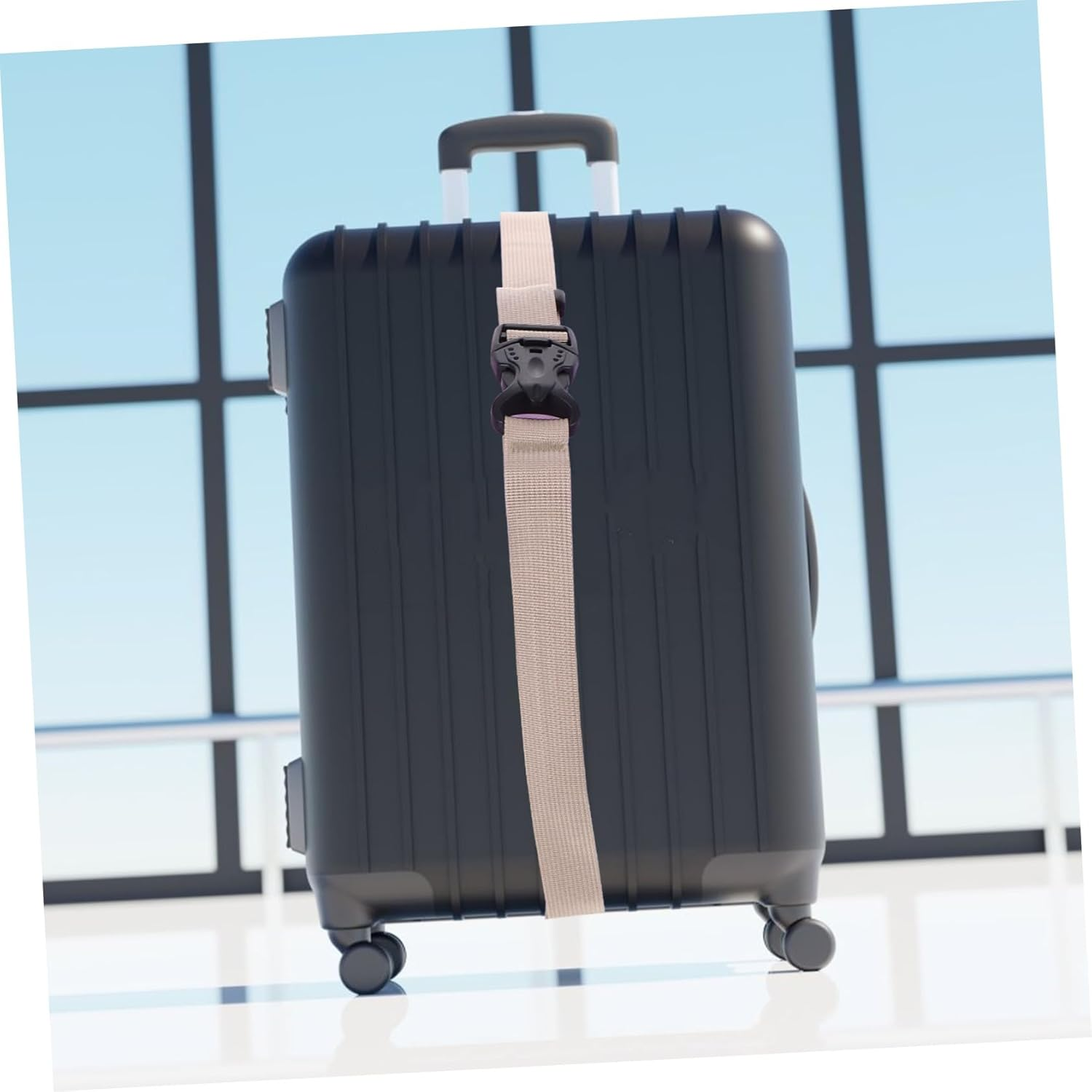 GAROZATION Adjustable Luggage Straps Buckles Shoulder Straps for Bags Luggage Packing Extra Security Design