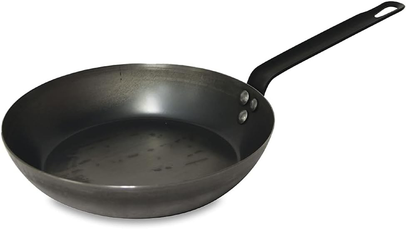 Pyrolux Industry Blue Steel Fry Pan/Skillet, 20 Cm, Black