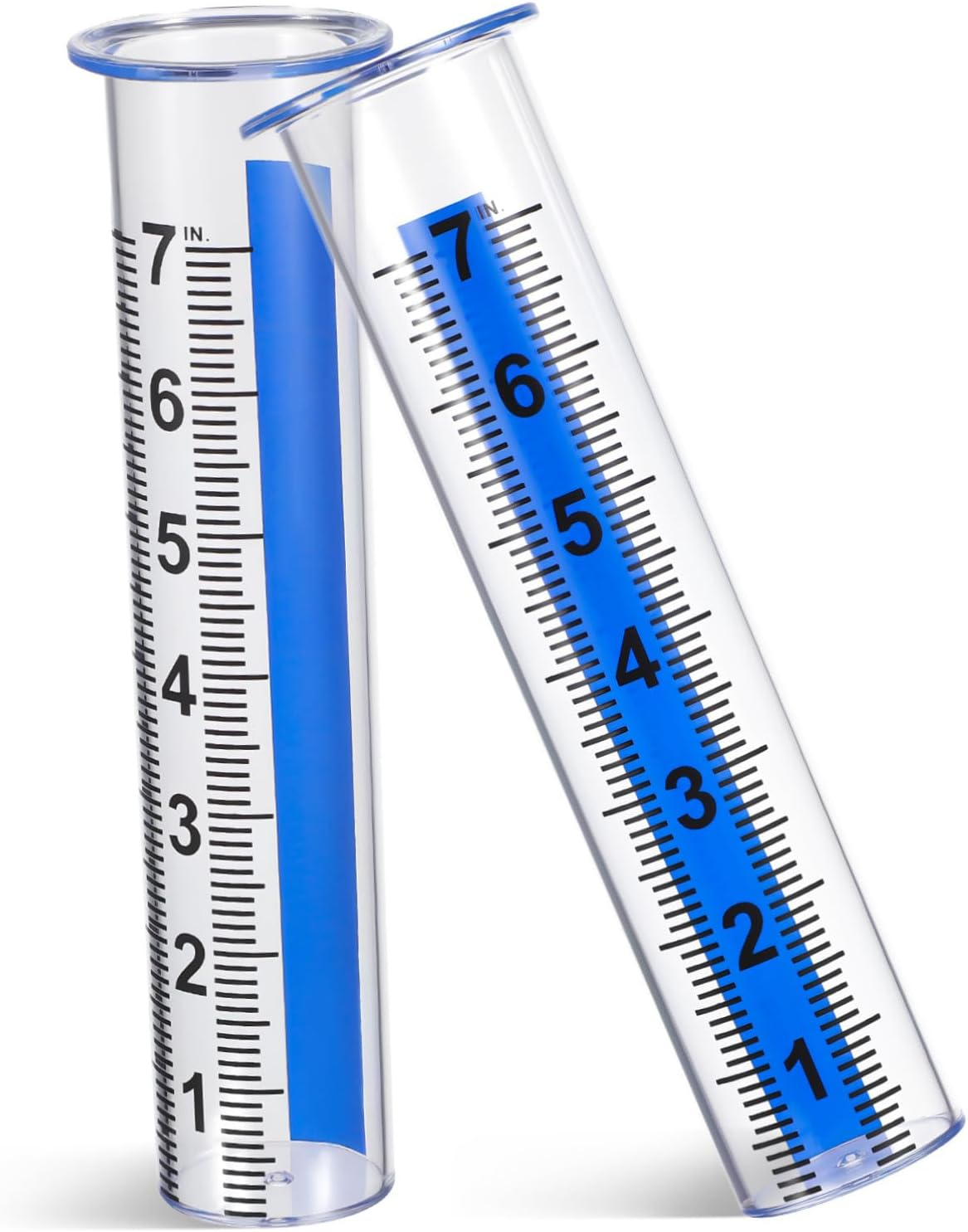 Didiseaon 2 Pcs Rain Gauge Replacement Tubes Outdoor Plastic Water Measuring Tool with Clear Markings for Garden Lawn Patio Use Weather-Resistant image number 4