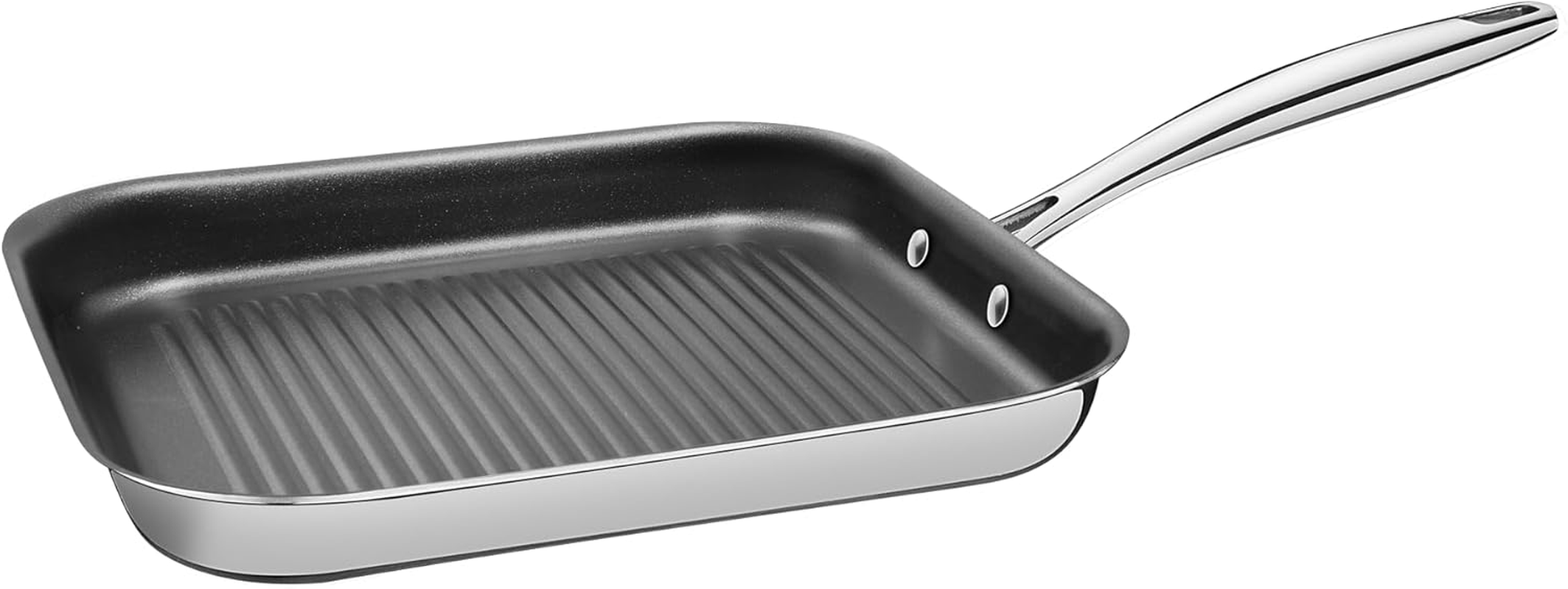 Tramontina Grano Stainless Steel Griddle Pan, 1.9 Liter Capacity