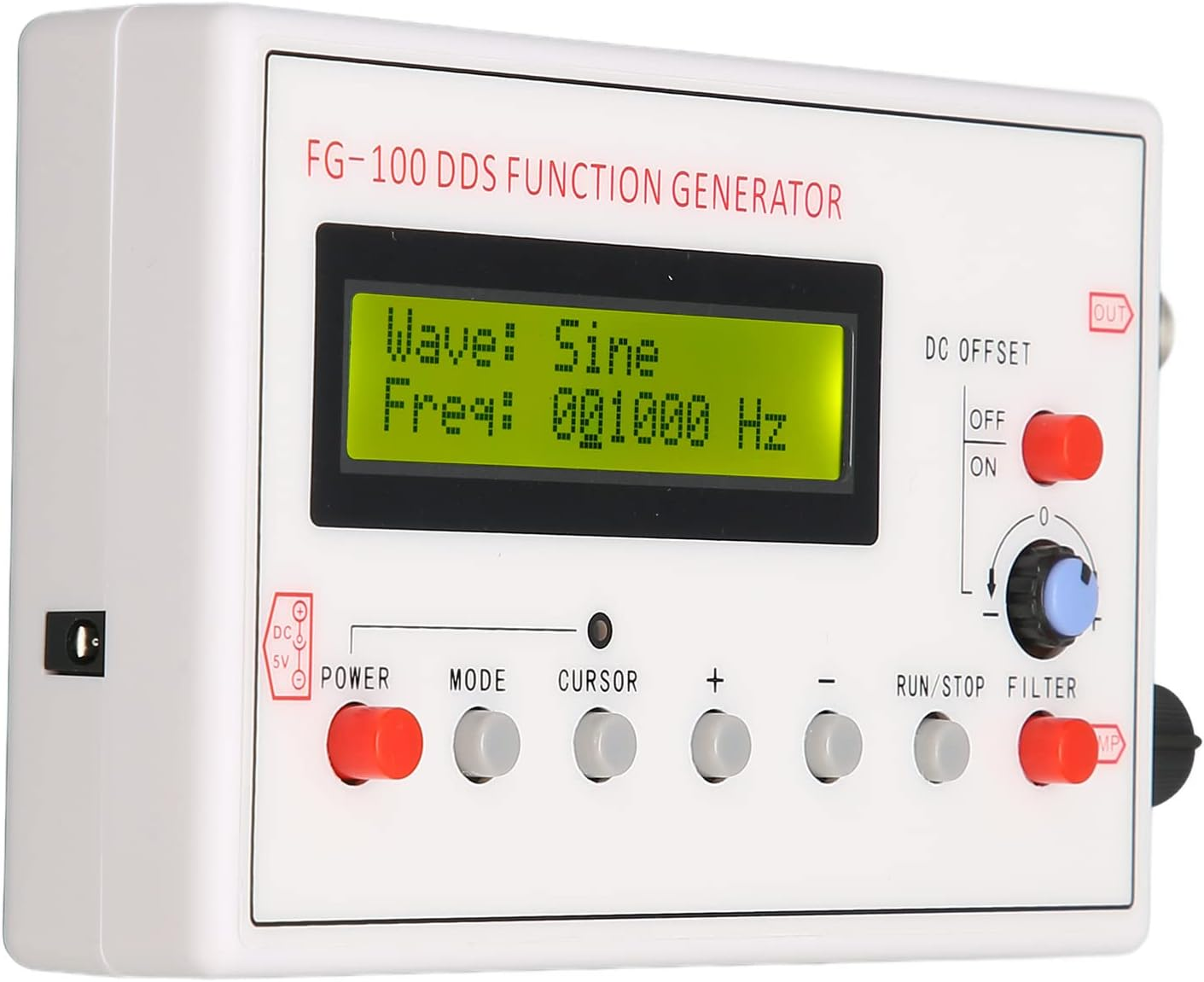 1Hz‑500Khz DDS Functional Signal Generator, Sine Triangle Square Sawtooth Waveform Function Generators, DDS Functional Signal Generator for Electronic Circuit Testing and Debugging image number 6
