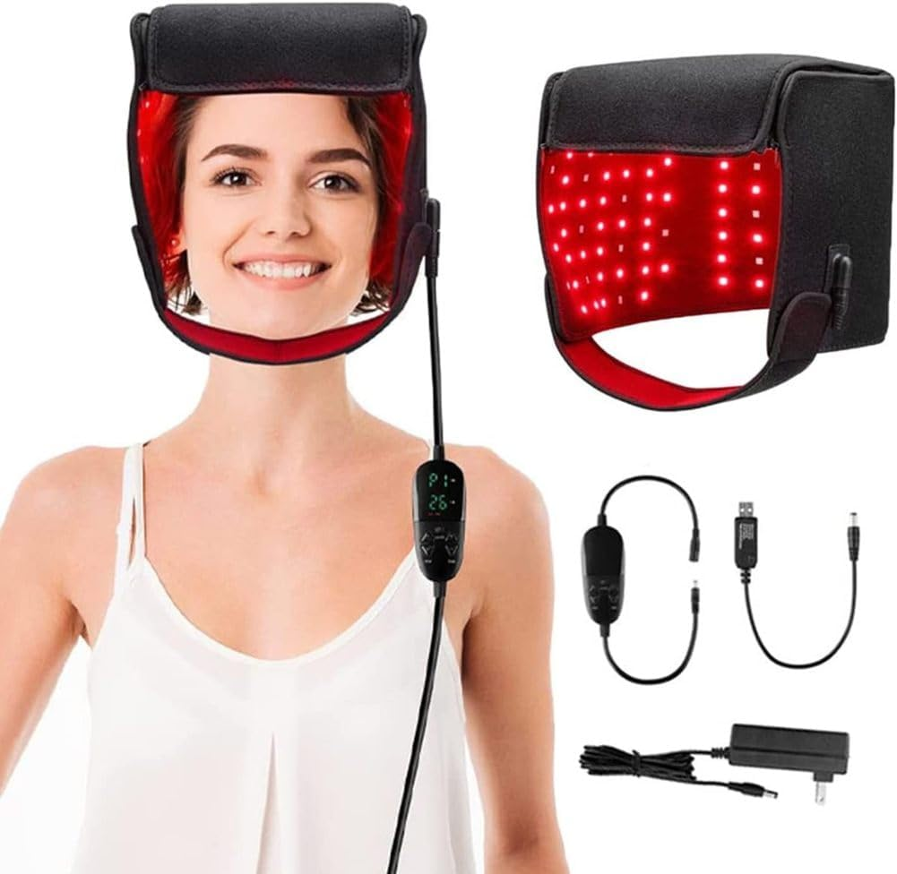 CHROX Red Light Therapy Hat, 215Pcs Leds 660Nm & 850Nm near Infrared LED Therapy Device for Hair Loss Promote Hair Fast Regrow Care Cap for Men and Women image number 3