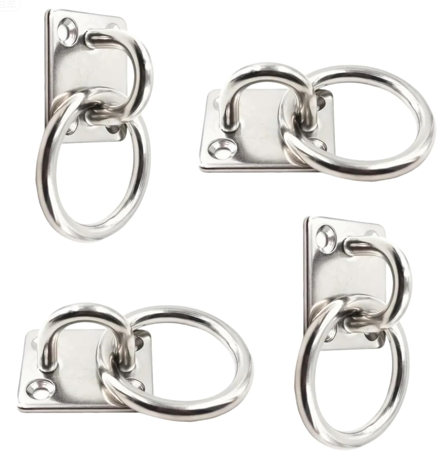 4Pcs Stainless Steel Hook, Heavy Duty Hanging Hardware, Boat Cabin Accessories, Swing, Aerial Yoga, High Load Capacity & Rust-Resistant, Ideal for Indoor/Outdoor Installation image number 3