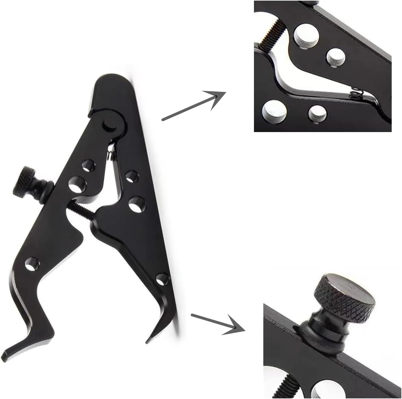 Motorcycle Cruise Control, 1 Sets Motorcycle Throttle Lock, Universal Throttle Assist Wrist/Hand Grip Lock Clamp with Silicone Ring Protect Fits Most Bike Motorcycle (Black, 1) image number 3