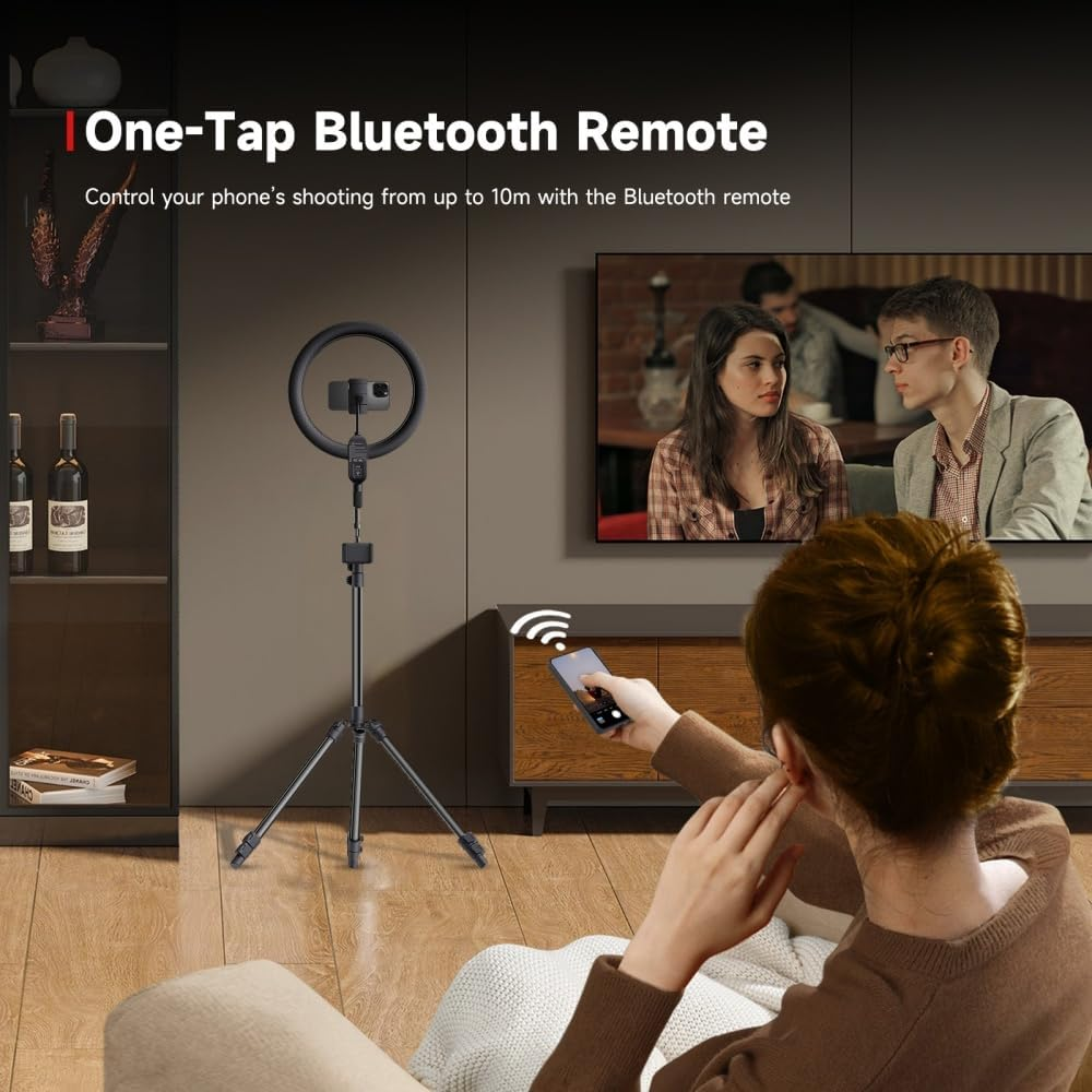 SYNCO Xview M4 Mobile Phone Selfie Monitor, Magnetic Smartphone Vlog Screen for Iphone & Android Rear Camera, Selfie Monitor Screen for Iphone for Youtube, Tiktok, Live Streaming (Black) image number 1