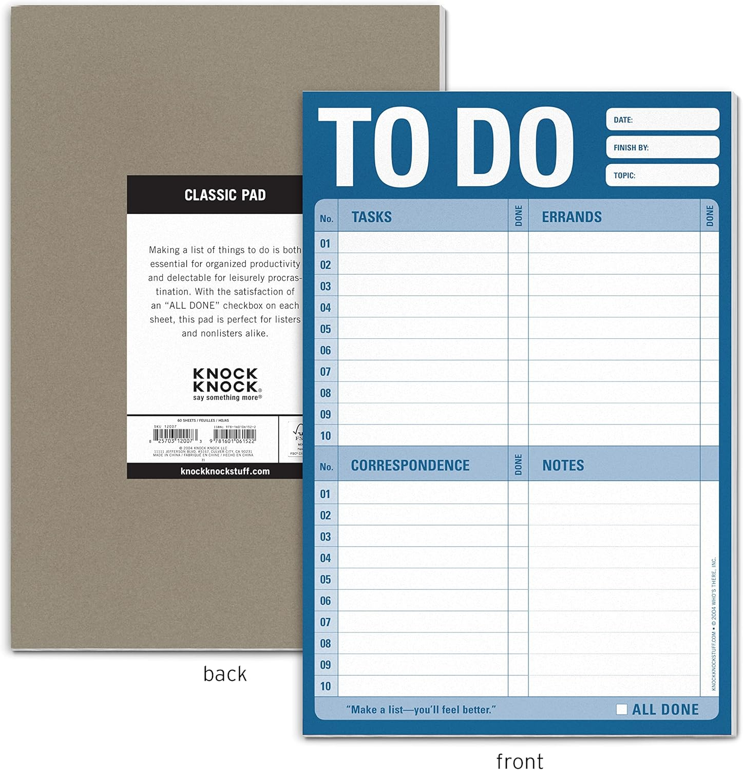 Knock Knock to Do Note Pads (Pack of 4) image number 4