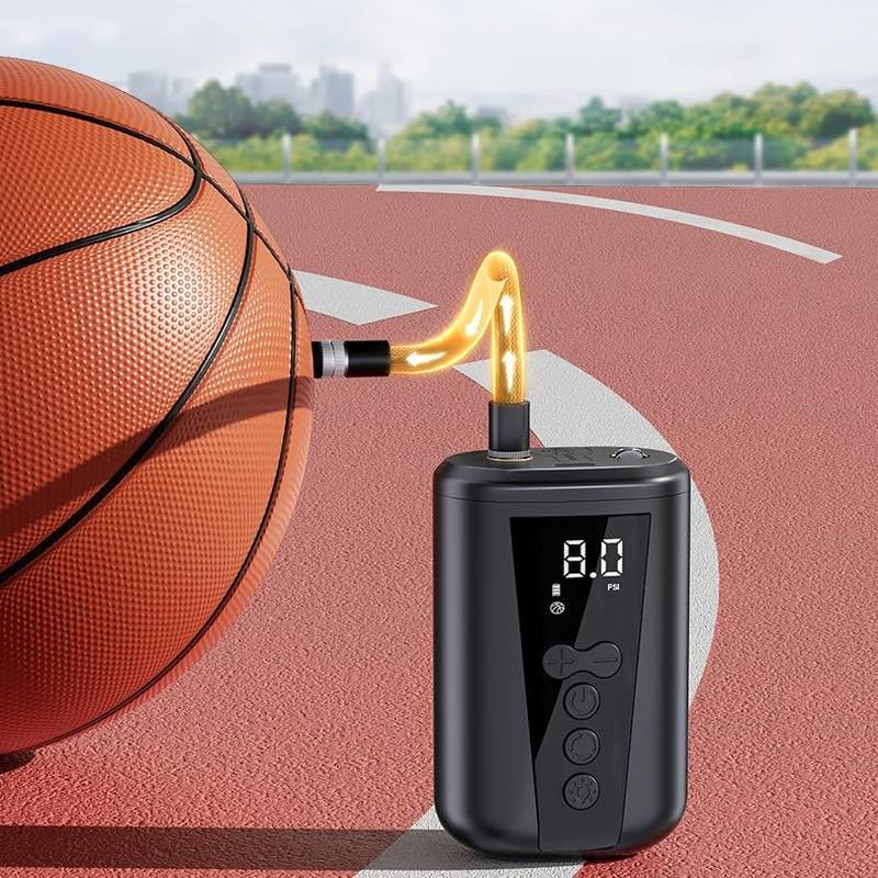 Ball Pump, Electric Basketball Pump Inflation and Deflation, with 2200 Mah Rechargeable Battery, Air Pump for All Sports Balls image number 6