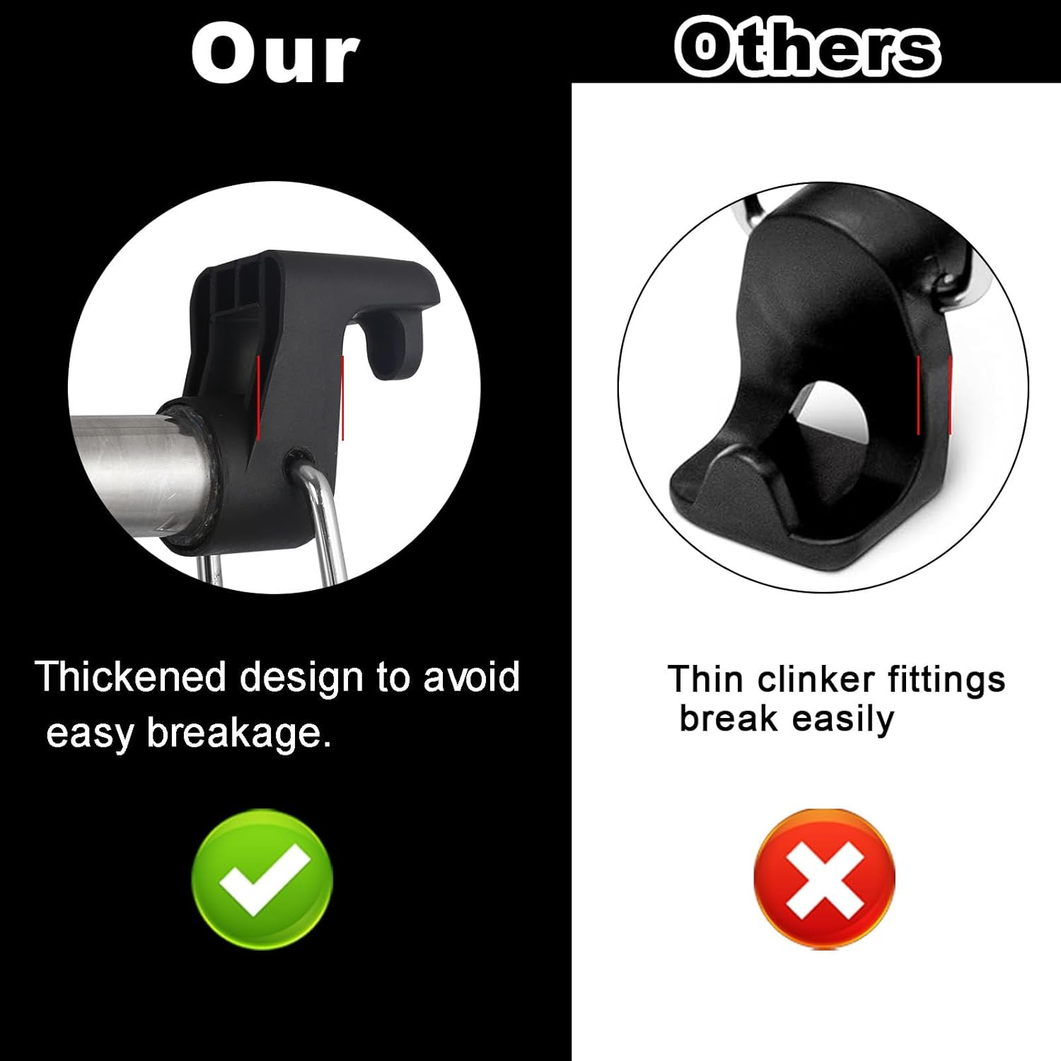 UEGHNS Car Clothes Hanger Bar, Clothes Rack for Car Telescopic Adjustable 31.6-54Inch, Heavy Duty Car Clothes Rack Suitable for Cars, Trucks, Suvs, Rvs, Road Trippers, Rvs.(34-53.3Inch) image number 1