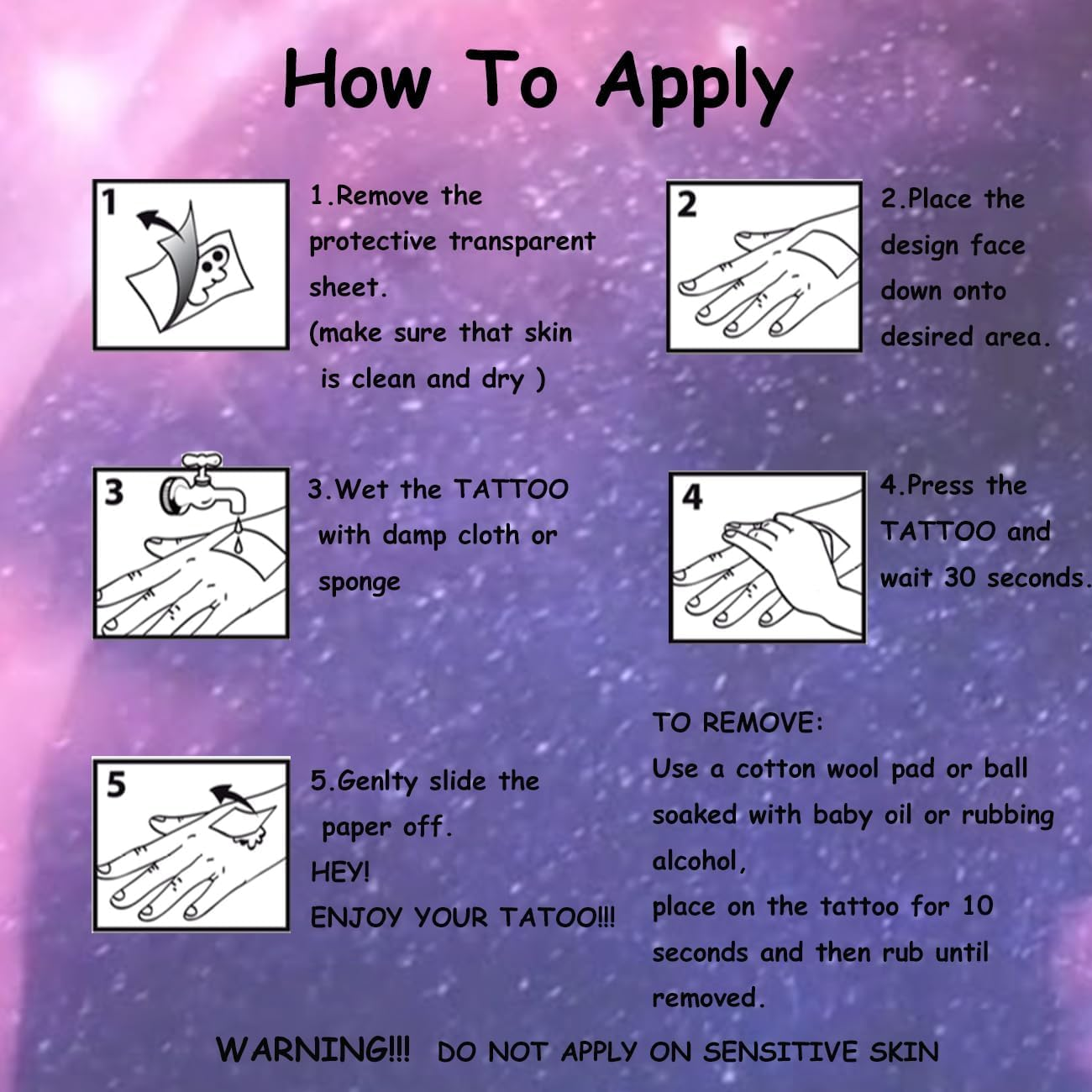 Unicorn Temporarys Tattoos for Kids, Glitter Temporary Tattoos for Girls - 12 Sheets Glitter Temporary Tattoos for Girls Birthday Party Favors Goodie Bag Fillers image number 1