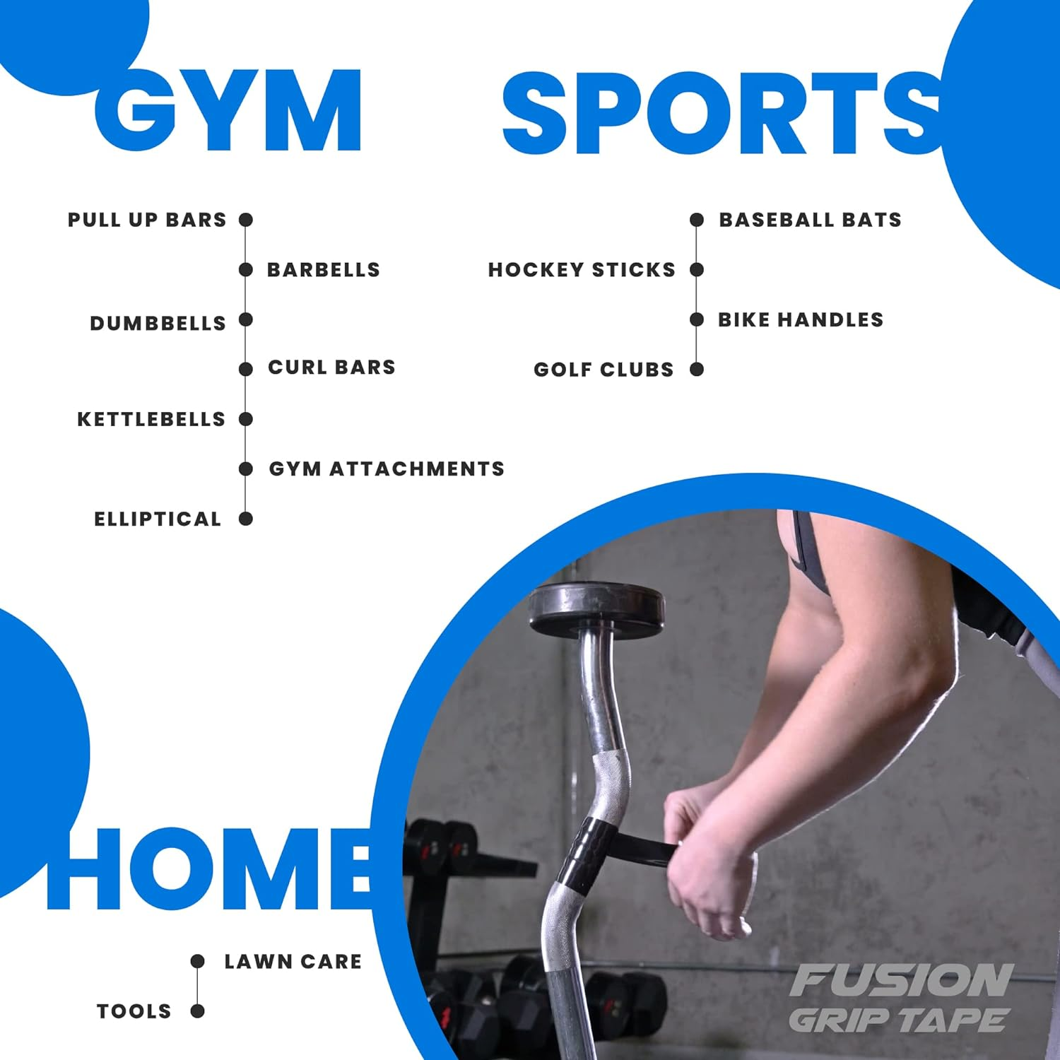 Core Prodigy Fusion Grip Tape - Silicone Rubber Wrap for Pull up Bars, Barbells, Dumbbells, Sports and Gym Equipment, and Tools (10 Foot, Black) image number 6