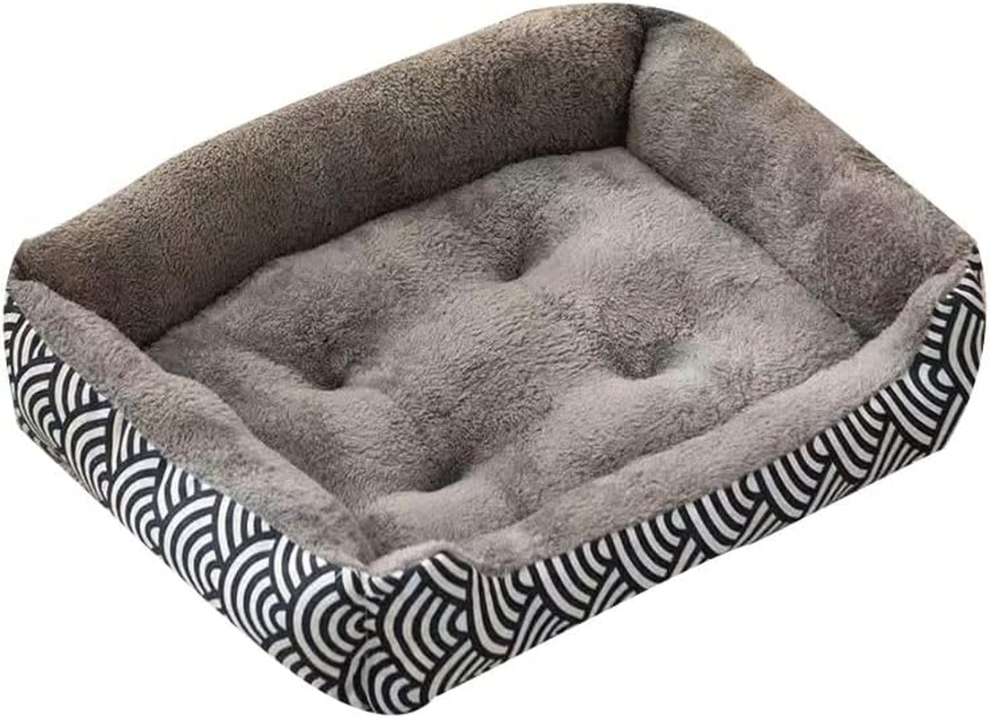 Dog Bed Dog Crate Mattress Mat 90 * 70CM 80 * 60CM Dog Cage Pillow Cat Bed Washable Pet Bed Cushion Blanket for Medium Dogs Super Soft Cozy Non-Slip Bottom (Color : F, Size : 50 * 40Cm)