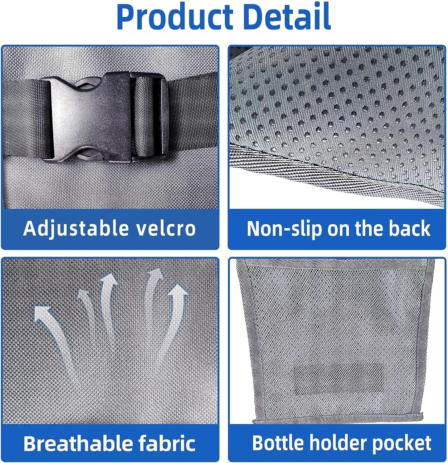 Toddler Airplane Footrest Airplane Seat Extender - Toddlers Portable Foot Rest Travel Bed Airplane Travel Accessories for Kids Hammock for Flights Leg Rest for Kids (Grey) image number 5