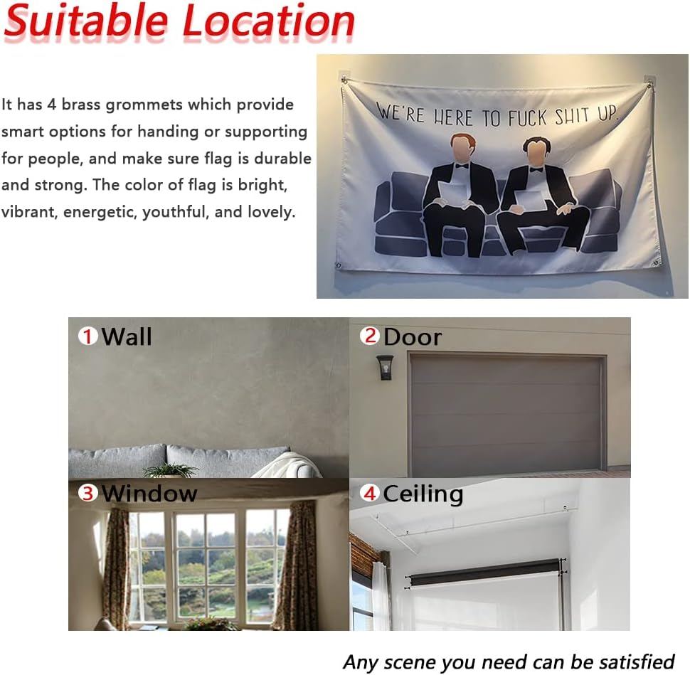 Patrick Star Ass Saturdays Are for the Girls Flag Banner 3X5Feet College Dorm Room Man Cave Frat Wall Outdoor Decor Flag with 4 Brass Grommets Room Decor,Outdoor,Gift image number 5