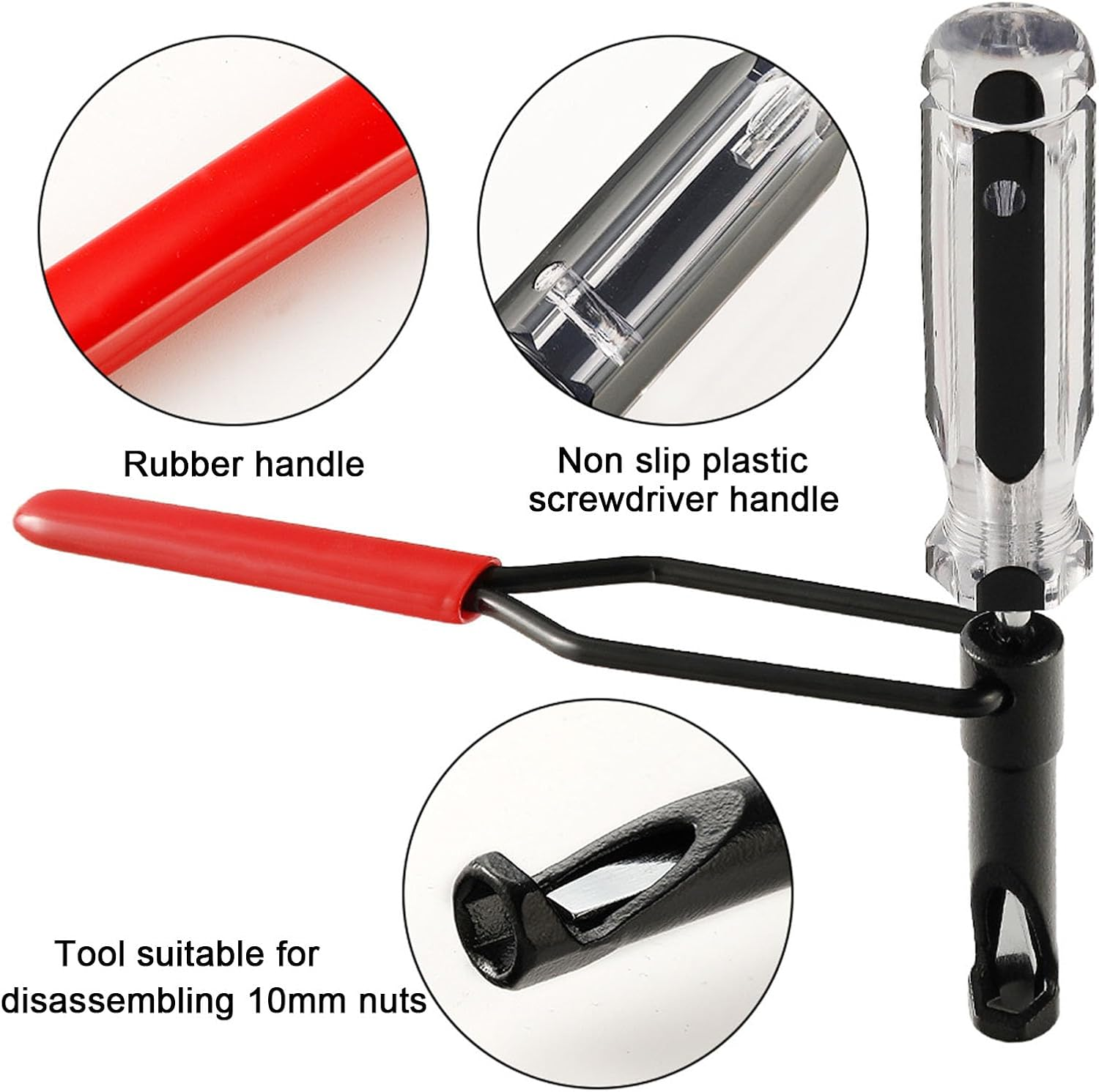 10Mm Jam Nut Valve Adjustment Tool with 32 Precision Feeler Gauges for Honda, Nissan, Toyota, and Japanese Car Engines&mdash;Valve Lash and Clearance Adjustment Kit