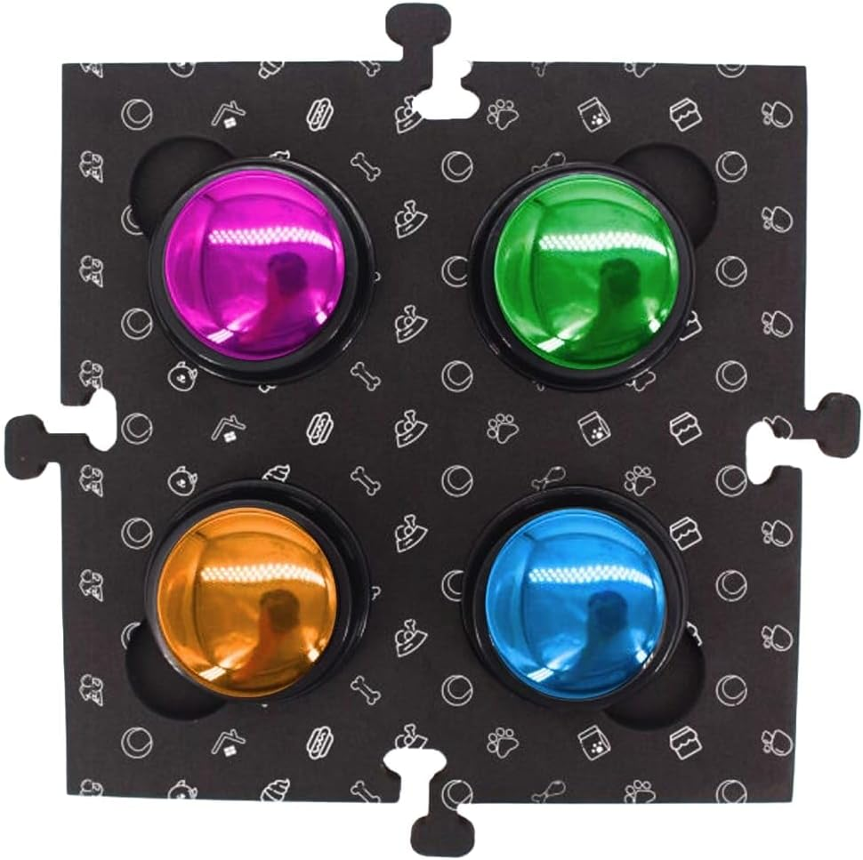 LASER Tech4Pets Black Talking Button Mat 2-Pack: Organize & Protect Your Buttons for Effective Pet Communication image number 5
