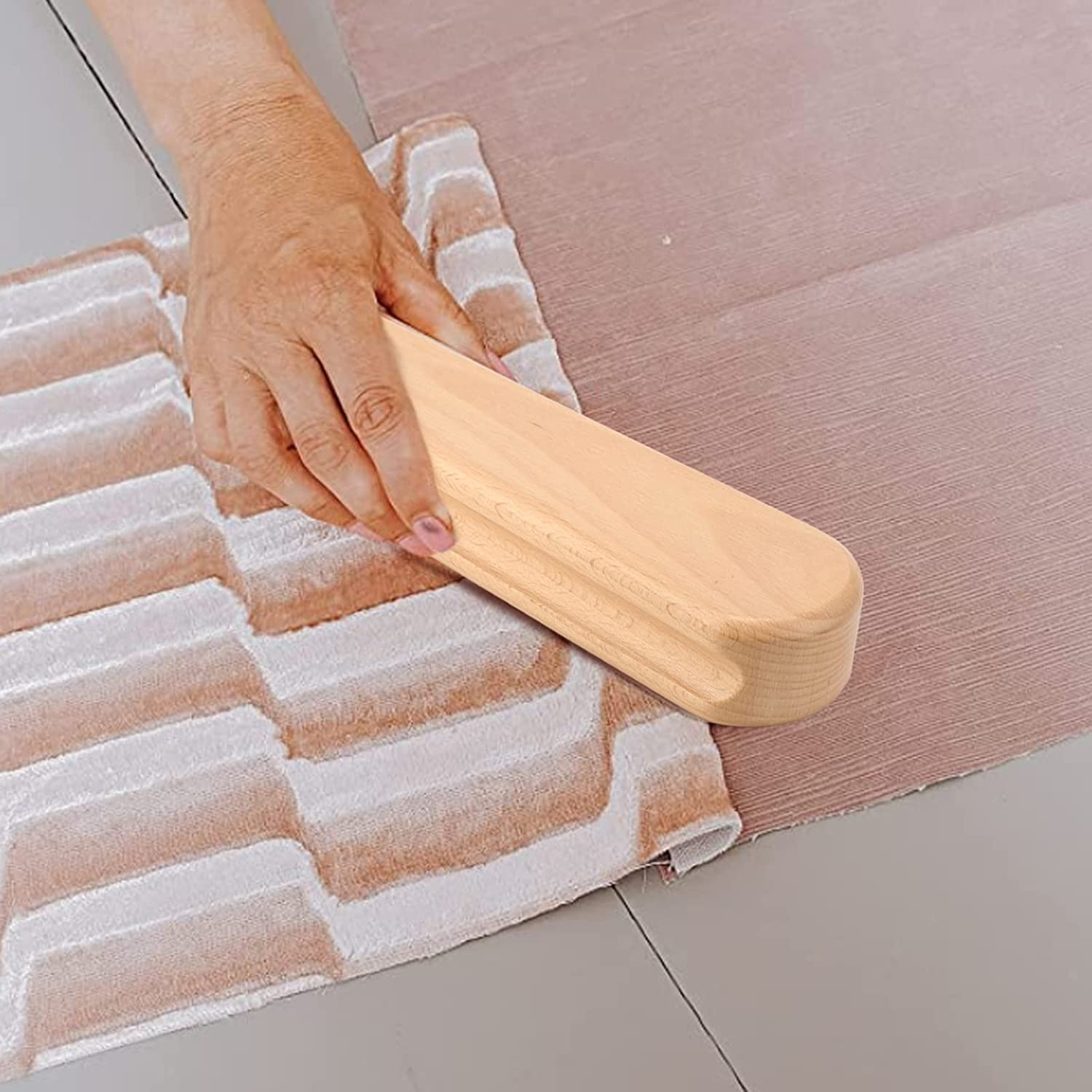 Tailors Clapper, Beech Wood Multipurpose Clapper Sewing Tool Easy Grip Safe Eco Friendly Lightweight Durable Quilters Clapper for Pressing, Sewing, Quilting and Steam Ironing image number 4