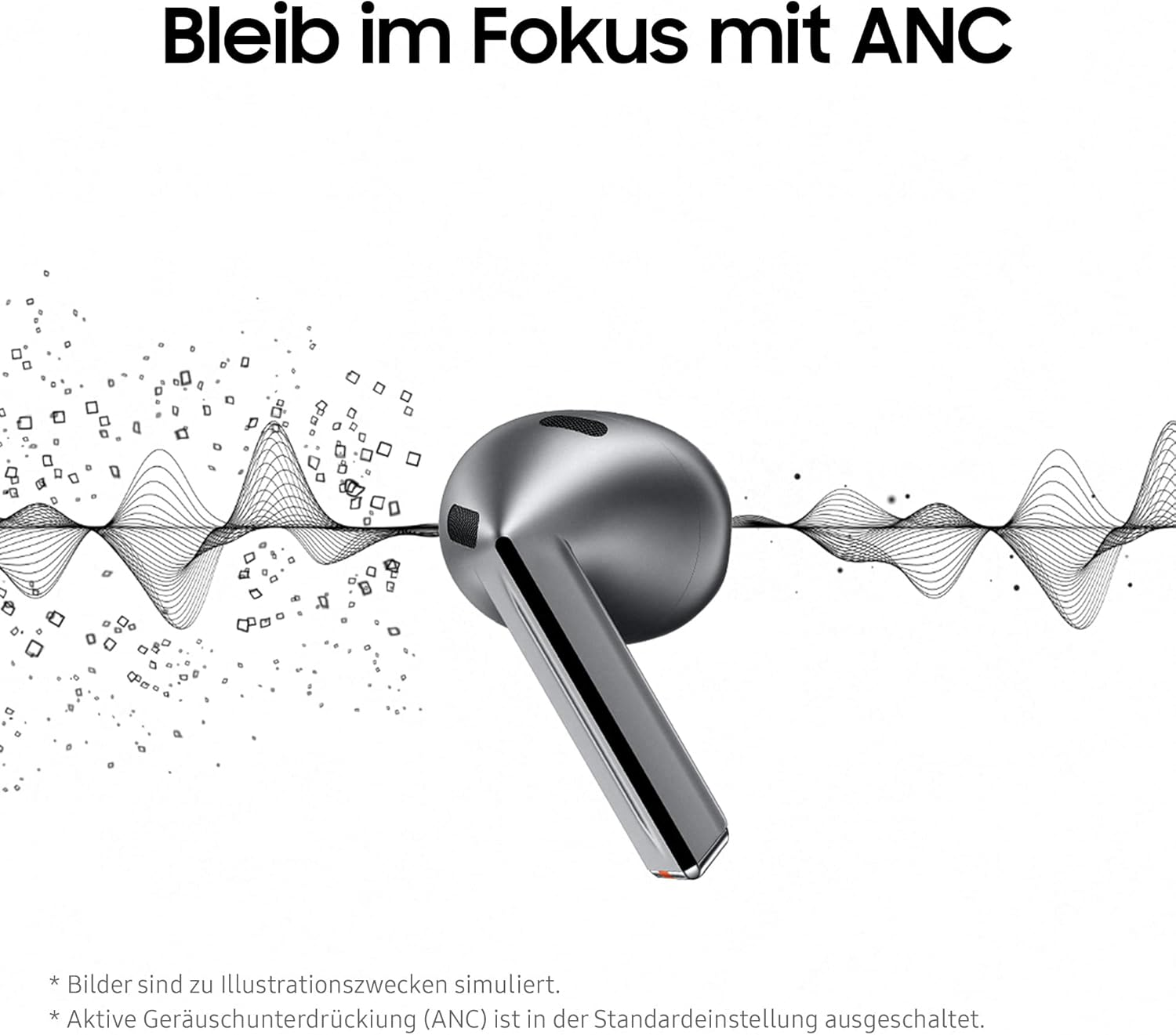 Samsung Galaxy Buds3 Wireless Bluetooth Headphones, Active Noise Cancelling (ANC), Adaptive Noise Cancelling, In-Ear Headphones with 360 Audio, Silver, Includes Anymode Clear Case image number 5