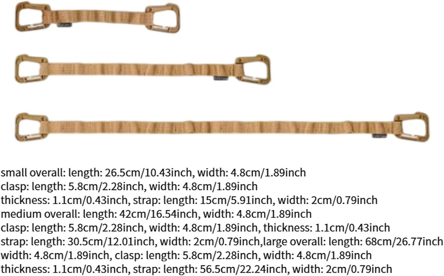 Zxpjkyu 3X Camping LANYARDS Belts Space Stain Supplies with Clip TARPER TARKER Clips - Green image number 5