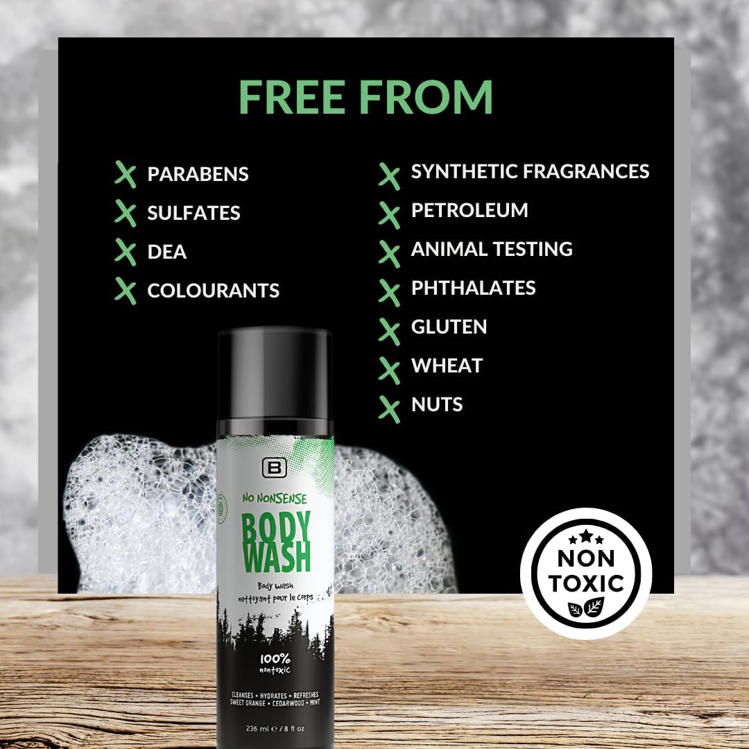 BOYZZ ONLY Natural and Organic NO NONSENSE Body Wash - EWG VERIFIED - | Cruelty Free | Vegan image number 6