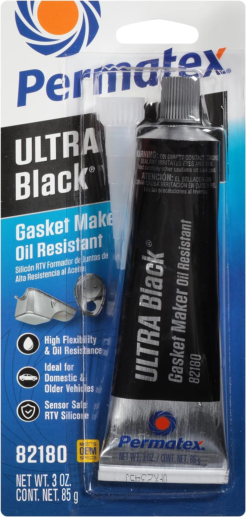 Permatex Ultra Black Maximum Oil Resistance Silicone Gasket Maker 85 G