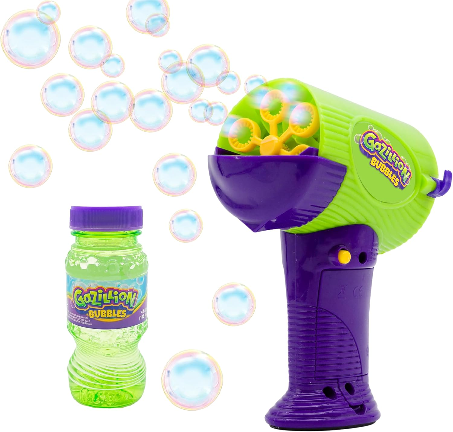 Gazillion Mini Hurricane Bubble Blower &ndash; Handheld 2-In-1 Bubble Machine with Spill-Proof Tray, 4 Oz Non-Toxic Solution, Battery Powered, Kids Ages 3 + image number 4