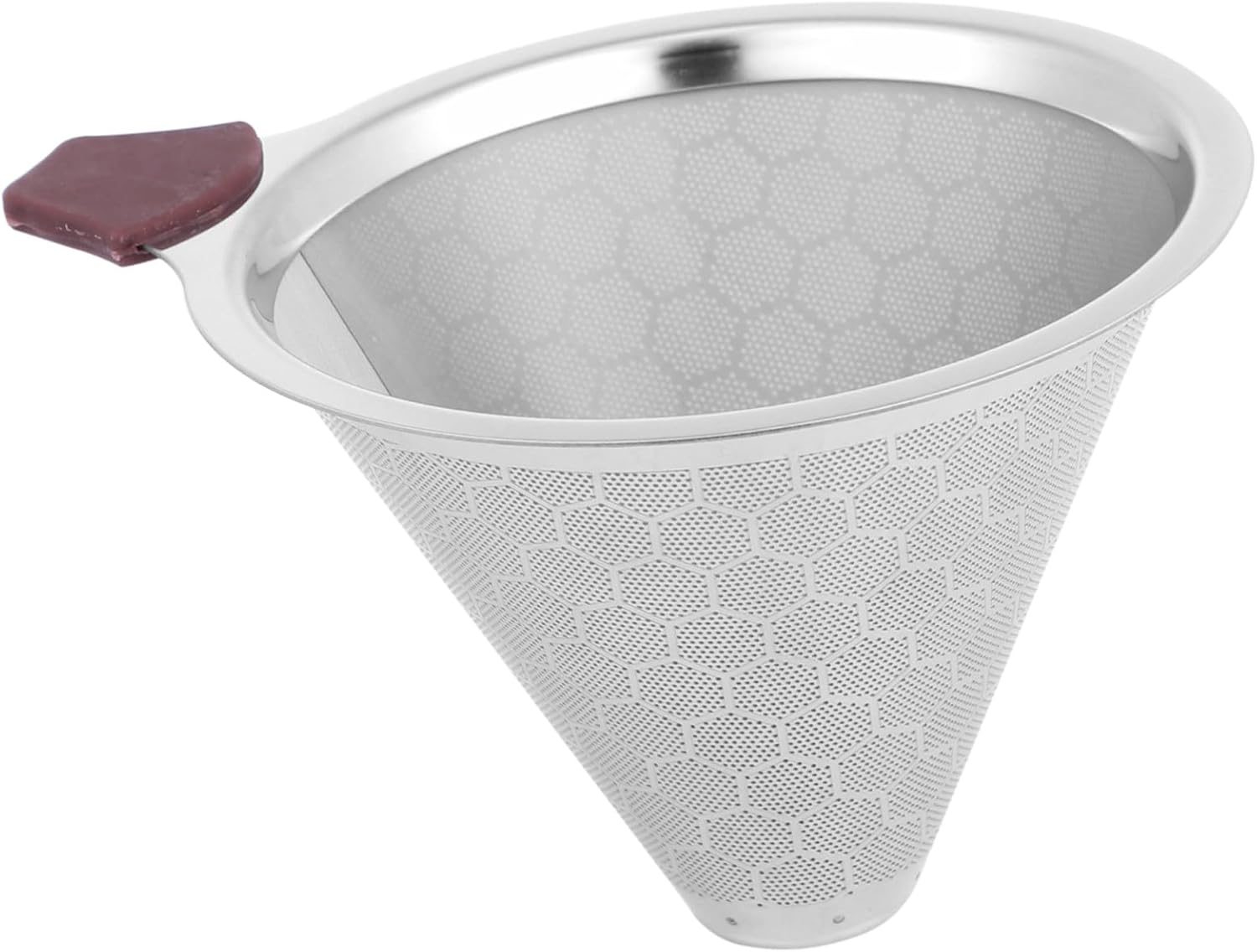 SEWACC Stainless Steel Coffee Filter Dripper Material Cups for Home Tea Brewing and Cafe Shop Use Random Style image number 5