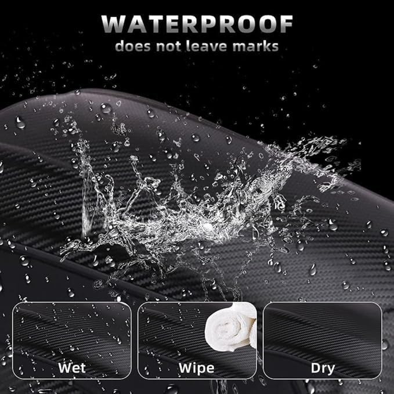 Motorcycle Backpack Waterproof Hard Shell Backpack - Carbon Fiber Motorbike Helmet Backpack Waterproof Large Capacity - Riding Laptop Bag for Travelling Camping Cycling Storage Bag image number 1