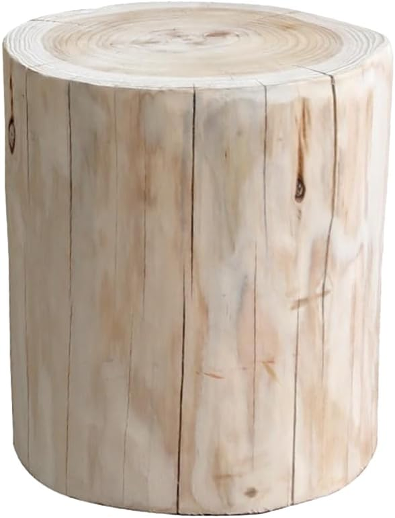 Small Wooden Stool and Tree Stump Stool for Outdoor D&eacute;cor and Bedside Use Natural Solid Wood Material Compact Size Suitable for Shoe Changing and Decorative Display in Garden Or