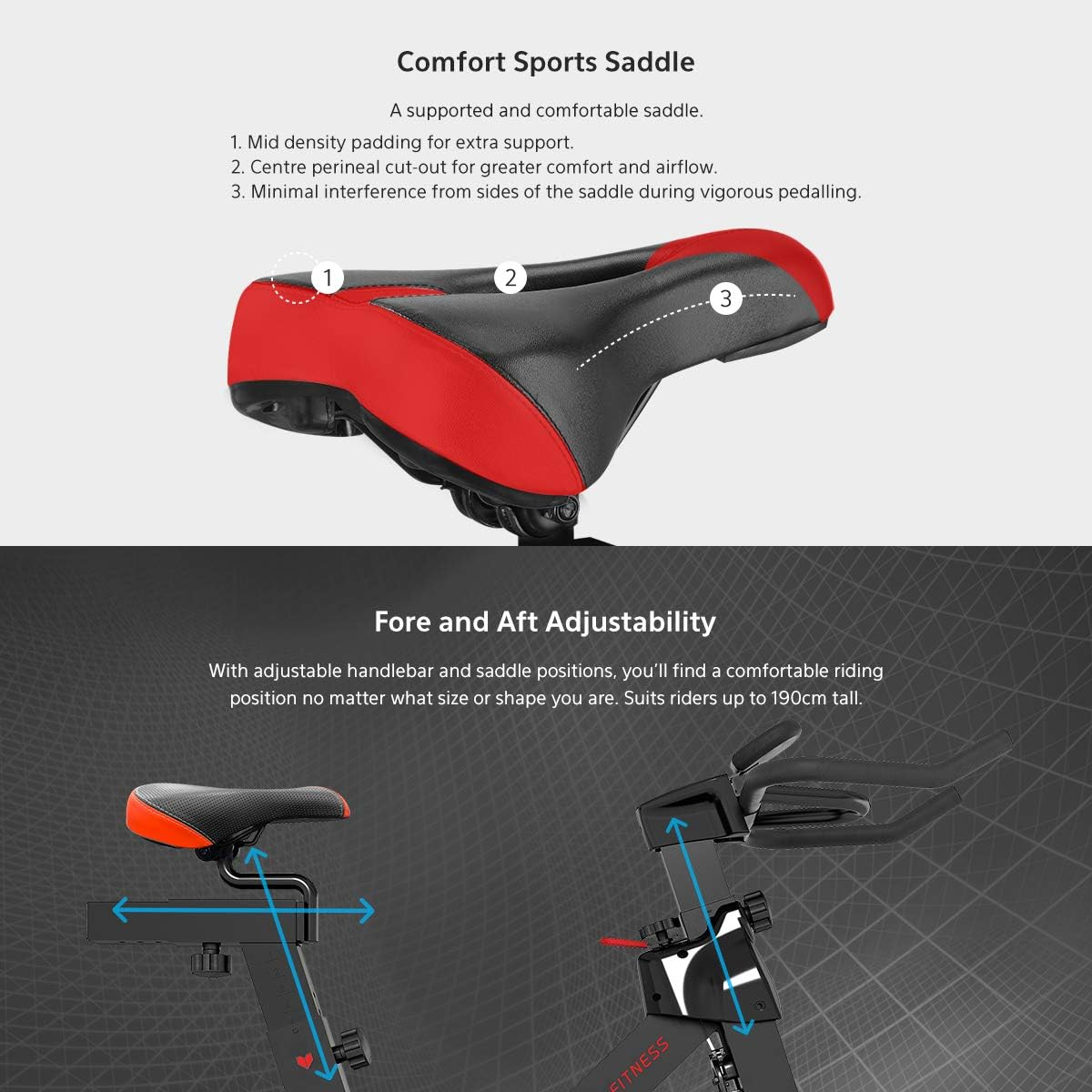 Lifespan Fitness SP310M2 Spin Bike, Black image number 5