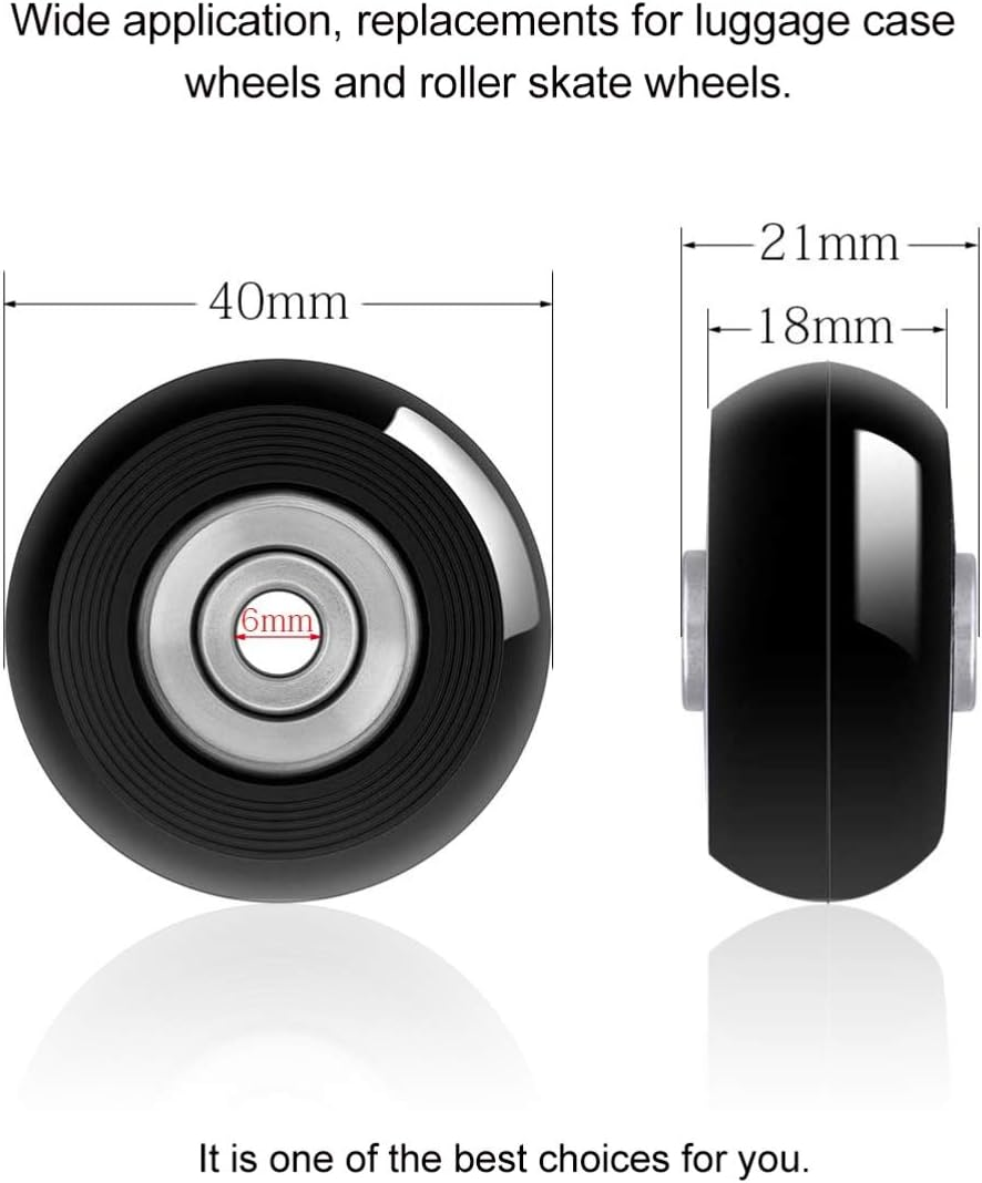 ULTECHNOVO 30 Pcs Luggage Wheel Accessories Replacement Wheels for Suitcases Rugged image number 5