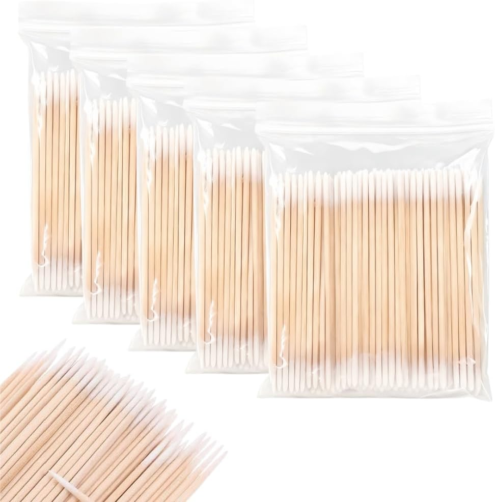 WEBXMZDQ 500Pcs Precision Pointed Cotton Swabs,4 Inch Precision Microblading Cotton Swab Cotton Sticks Applicator，For Nail Art, Makeup, Eyeshadow，Clean image number 3