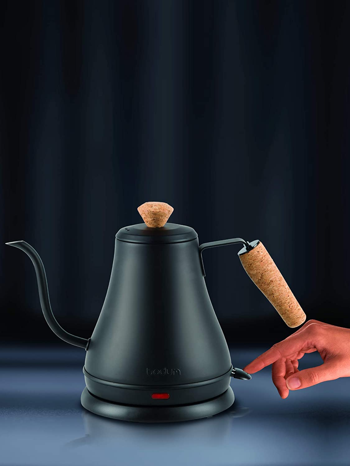 Bodum Melior 11883-259EURO Electric Kettle with Long Spout, 0.8 L, 1800 W, Matt Black image number 1