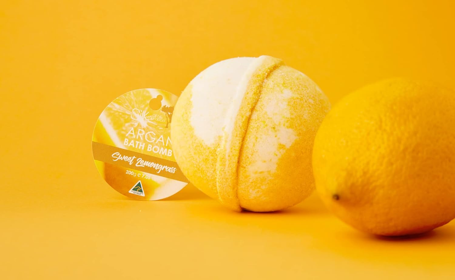 Silk Oil of Morocco Sweet Lemongrass Argan Bath Bomb image number 1