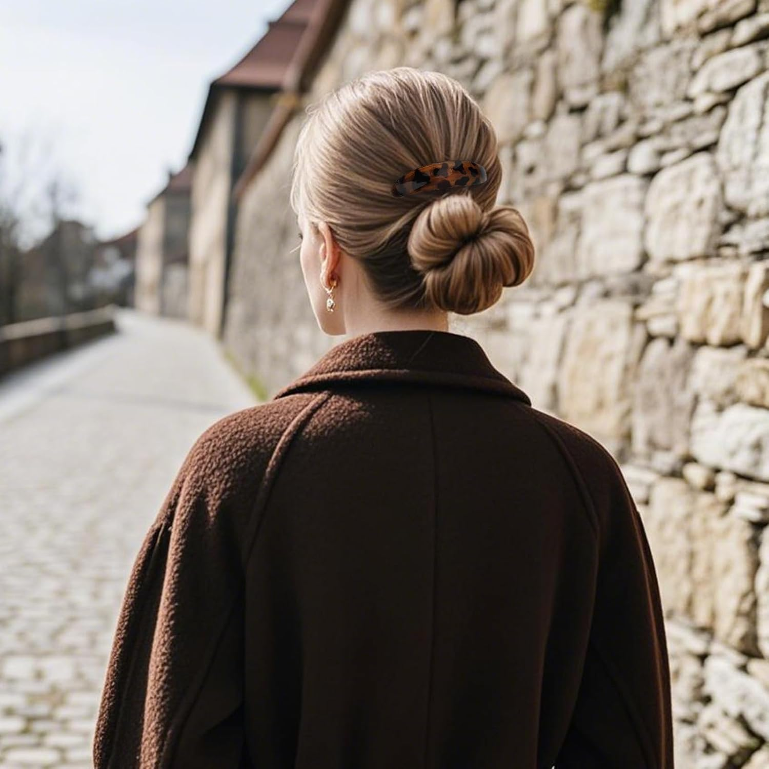 Bumlofa Set of 2 Leopard Hair Clips &ndash; Trendy Women'S Hair Clips for Stylish Hairstyles, Retro Look and Strong Hold image number 5