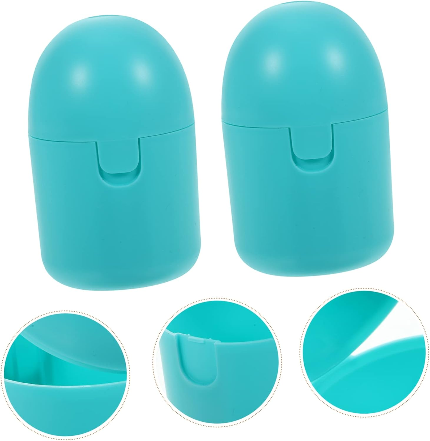 OATIPHO 2Pcs Storage Box Disinfection Function Blue Microwave Sterilizer for Women&rsquo;S Personal Supplies Period Organizer and Cleaner - White image number 6