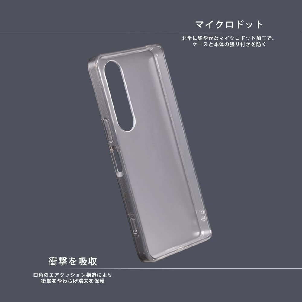 Layout Xperia 1 VII like Standard Shock Absorption Bumper Hybrid Case/Black RT-RXP1M7CC2/BM image number 6