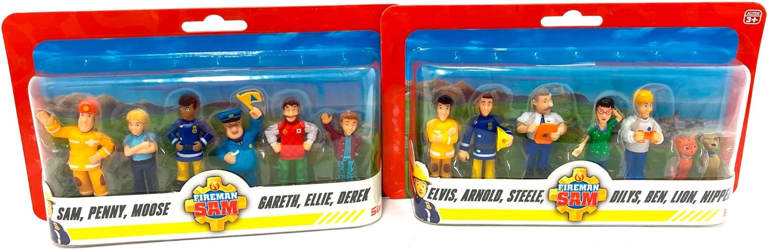 Simba 109252538038 Fireman Sam Figure Set - Fireman Sam Figure Set with 6 or 7 Figures, 5-7 Cm, from 3 Years, Random Selection