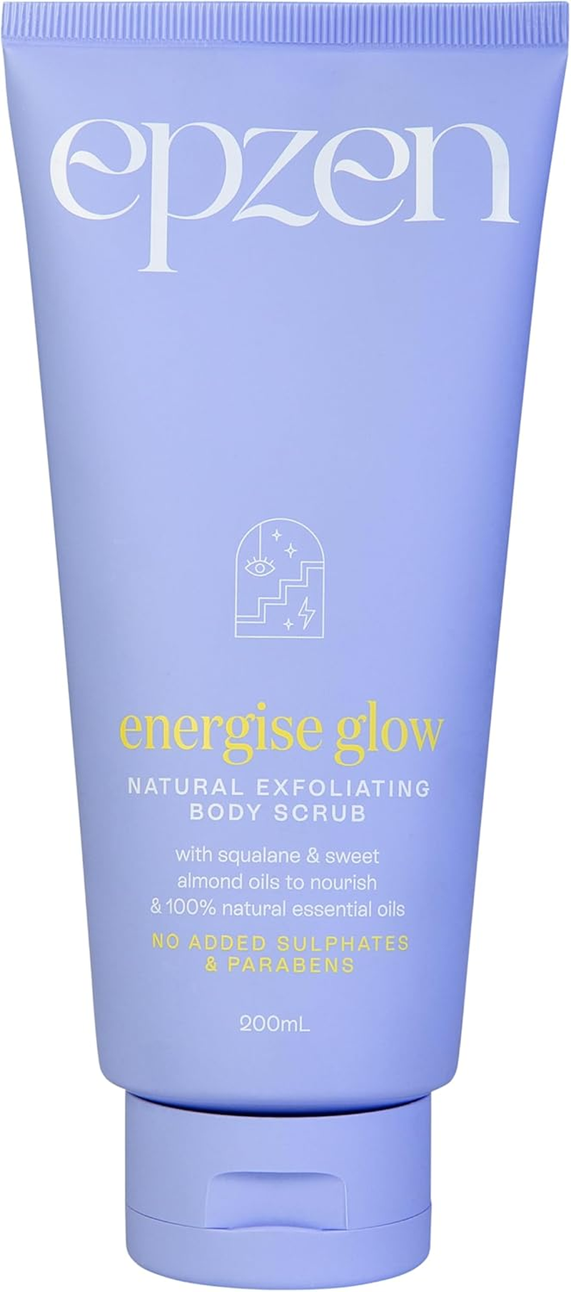 Epzen Energise Glow Exfoliating Body Scrub Nutrient-Dense Squalene & Sweet Almond Oil, Walnut Shell Powder for Deep Exfoliation, Essential Oil Blend for Soft, Supple Skin, Body Wash Polish -200Ml image number 6