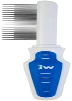 JW Grip Soft Shedding Comb, Grey/Yellow, 1 image number 1