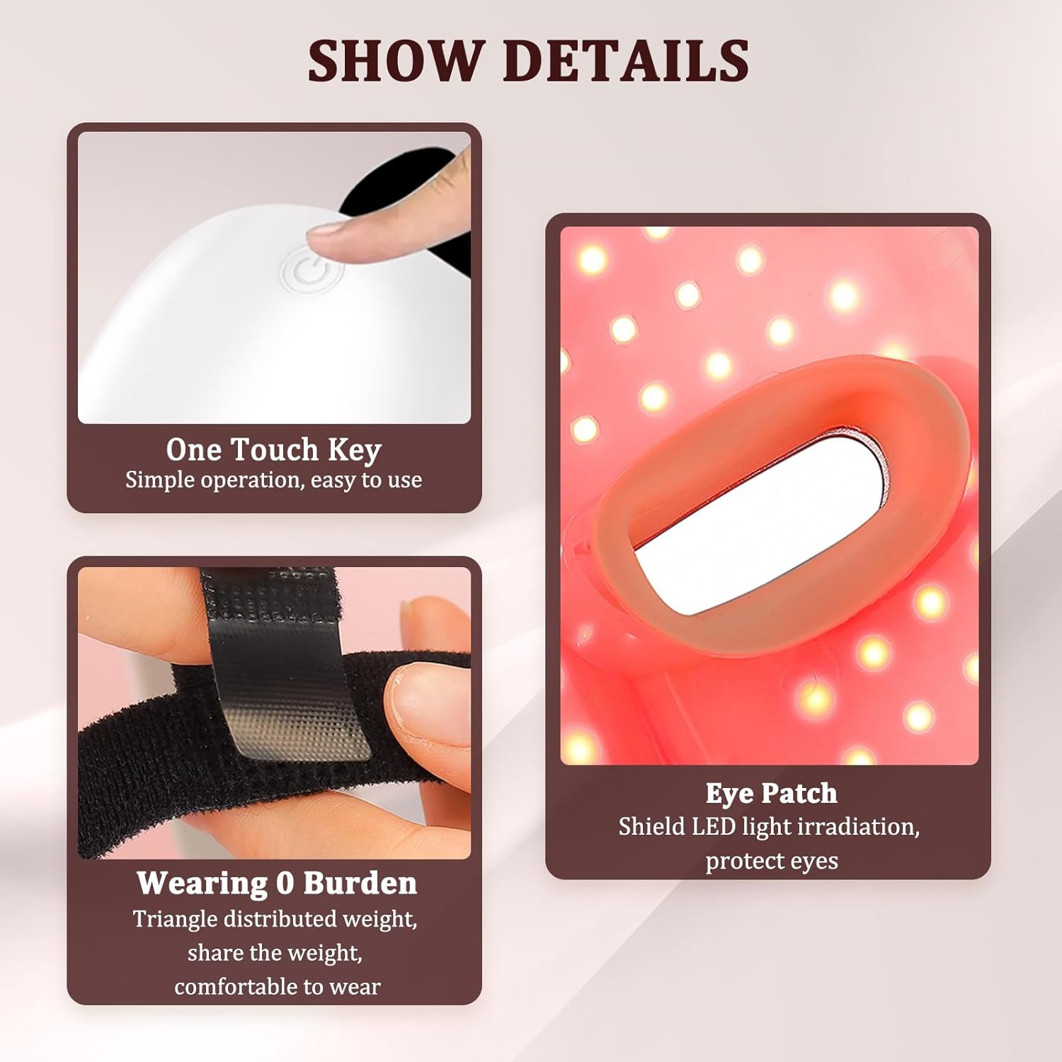 LIARTY Facial LED Mask 7 Colors LED Photon Therapy Mask, LED Face Mask Red Light Therapy Facial Device for Skin Rejuvenation image number 1