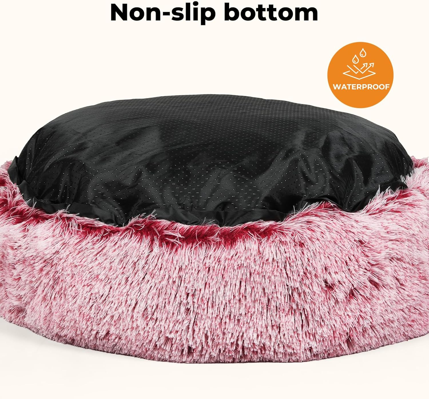 Pawz Replaceable Cover for Dog Calming Bed Nest Mat Soft Plush Kennel Pink XL